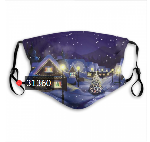 2020 Merry Christmas Dust mask with filter 62->mlb dust mask->Sports Accessory